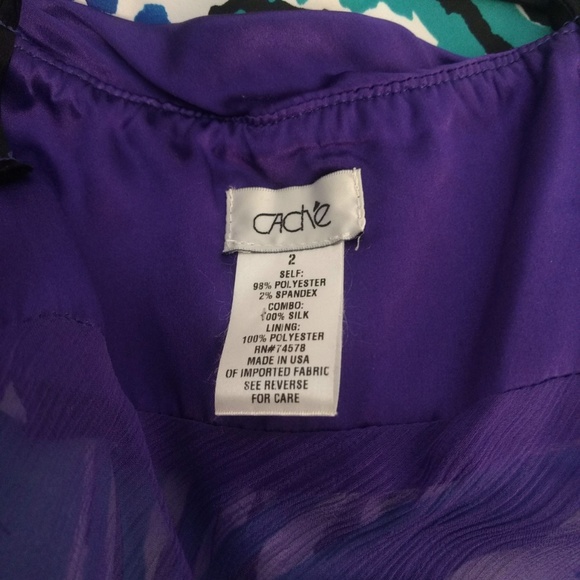 Cache Silk & Satin Empire Waist Animal Print Dress - Picture 8 of 8